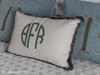 Chia Fringed Monogram Cushion