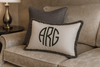 Chia Fringed Monogram Cushion
