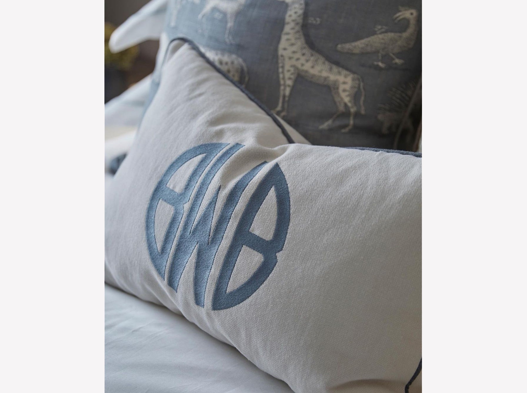 Monogrammed cushions clearance